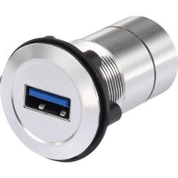 TRU COMPONENTS USB-09 USB vestavný konektor zásuvka, vestavná USB zásuvka typ A ⇔ USB zásuvka typ B Množství: 1 ks