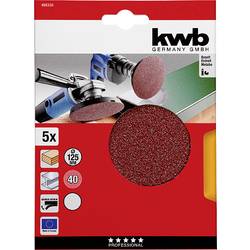 kwb 488330 brusný kotouč Průměr 125 mm Zrnitost=40 5 ks