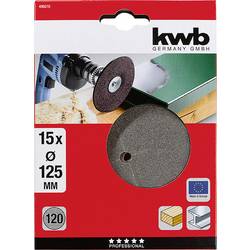 kwb 490210 Sada brusných kotoučů Průměr 125 mm Zrnitost=120 15 ks