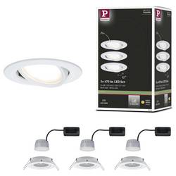 Paulmann Nova vestavné svítidlo do koupelny sada 3 ks LED LED 18 W IP44 železo (kartáčované)