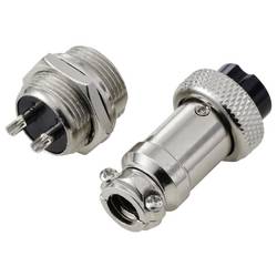 TRU COMPONENTS TC-13895632 kulatý konektor DIN, 1 sada
