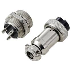 TRU COMPONENTS TC-13895636 kulatý konektor DIN, 1 sada