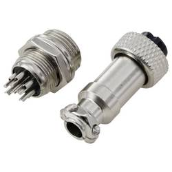 TRU COMPONENTS TC-13895592 kulatý konektor DIN, 1 sada