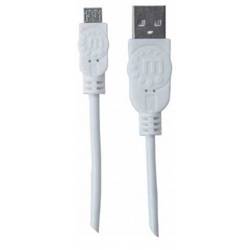 Manhattan USB kabel USB 2.0 USB-A zástrčka, USB Micro-B zástrčka 1.80 m bílá UL certifikace 324069