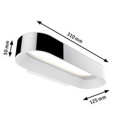 Paulmann Agena 70948 LED koupelnové světlo na stěnu 20 W teplá bílá chrom, bílá (matná)