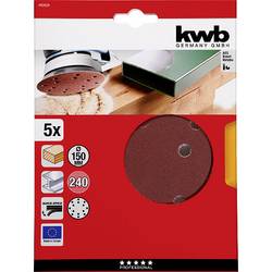 kwb 492024 brusný kotouč Průměr 150 mm Zrnitost=240 5 ks