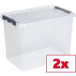 Helit úložný box Sunware Q-line transparentní 62 l (š x v x h) 40 x 60 x 34 cm 2 ks
