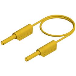 Hirschmann Test & Measurement MVL S 200/1 Au bezpečnostní měřicí kabely lamelová zástrčka 2 mm lamelová zástrčka 2 mm 2.00 m žlutá 1 ks