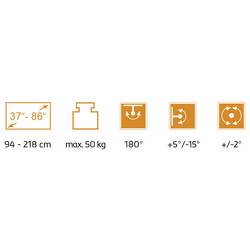 My Wall TV držák na zeď 94,0 cm (37) - 218,4 cm (86”) nakláněcí
