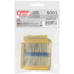 Kemo S001 S001 sada uhlíkových rezistorů axiální 200 ks