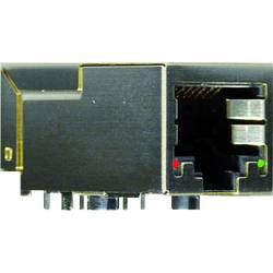 Yamaichi Y-CONJACK-22-THR, RJ45 konektor, zásuvka, vestavná vertikální, počet pólů: 8P8C+2, kov, poniklovaná, 1 ks