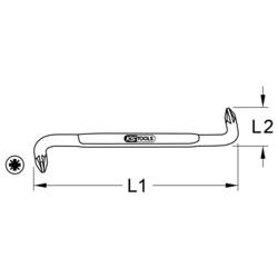 KS Tools 1512683 PZ klíč PZ 1, PZ 2