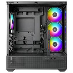 AZZA Tiara 501B midi tower PC skříň černá