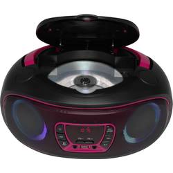 Denver TCL-212BT 111141300011 rádio s CD, FM, AUX, CD, USB, Bluetooth, ambient light, růžová