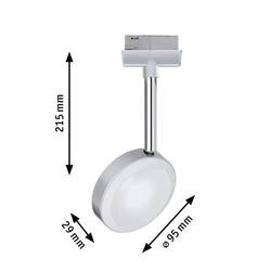 Paulmann URail Discus svítidla do lištových systémů (230 V) URail pevně vestavěné LED 5 W LED chrom (matný), chrom