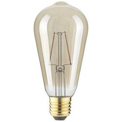 LightMe LM85057 LED E27 válcový tvar 2.5 W jantar (Ø x v) 64 mm x 140 mm vlákno 1 ks