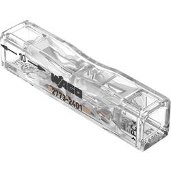 WAGO 2773-2401-100, 2773-2401, průchodková svorka, 0.75-4 mm², kontakty 1, transparentní, Box, 100 ks