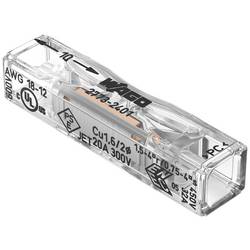 WAGO 2773-2401-100, 2773-2401, průchodková svorka, 0.75-4 mm², kontakty 1, transparentní, Box, 100 ks