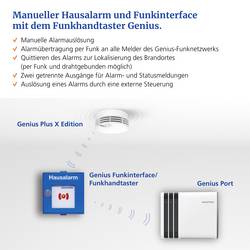 Hekatron FH.Genius Bezdrátové ruční tlačítko na baterii, 230 V (š x v x h) 130 x 130 x 32 mm