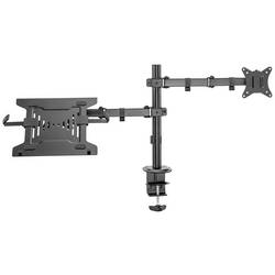 Digitus DA-90436 rameno na monitory 1 Displej: (s) 5,1 cm (2) - 304,8 cm (120) černá odnímatelný, otočný, nastavitelná výška, naklápěcí, otočný