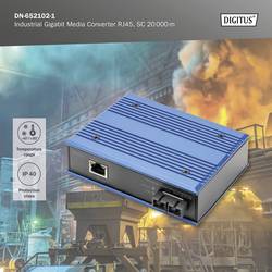 Digitus DN-652102-1 LAN konvertor médií 10 / 100 / 1000 MBit/s