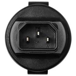 TRU COMPONENTS IEC adaptér C13/C14 CEE spojka - IEC zástrčka C14 10 A Počet kontaktů: 2 + PE černá 1 ks