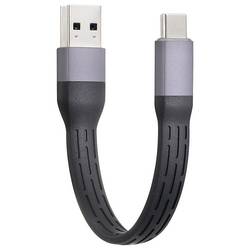 Renkforce USB kabel USB 2.0 0.15 m černá flexibilní provedení, s LED RF-6738048