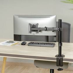 LogiLink BP0171 držák na stůl pro monitor 1 Displej: (s) černá otočný, nastavitelná výška, naklápěcí, otočný, nakláněcí