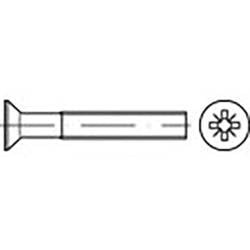 TOOLCRAFT TO-6863058 zápustný šroub M4 45 mm křížová drážka Pozidriv DIN 965 ocel pozinkované 500 ks