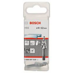 Bosch Accessories 2608597518 2608597518 HSS stupňovitý vrták Celková délka 50 mm kuželový záhlubník 3 břitý 1 ks
