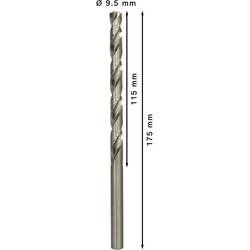 Bosch Accessories 2608596830 HSS kovový spirálový vrták 9.5 mm Celková délka 175 mm broušený DIN 340 válcová stopka 5 ks