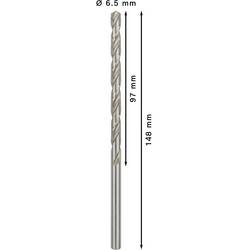 Bosch Accessories 2608596824 HSS kovový spirálový vrták 6.5 mm Celková délka 139 mm broušený DIN 340 válcová stopka 5 ks