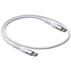 Akyga USB kabel USB 2.0 USB-C ® zástrčka, USB-C ® zástrčka 0.50 m bílá oboustranně zapojitelná zástrčka AK-USB-39