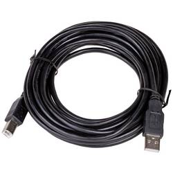 Akyga USB kabel USB 2.0 USB-A zástrčka, USB-B zástrčka 5.00 m černá AK-USB-18