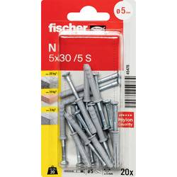 Fischer 045476 N 5 x 30/5 S K NV hřebíková hmoždinka 30 mm 5 mm 1 sada