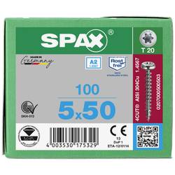 SPAX 0207000500503 R 88093 Ruko m.Spitze/T-STAR VG šroub do dřeva 5 mm 50 mm T-STAR plus nerezová ocel A2 100 ks