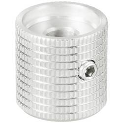 TRU COMPONENTS TC-11613848 otočný knoflík s označením stříbrná (Ø x v) 17 mm x 17 mm hliník 1 ks