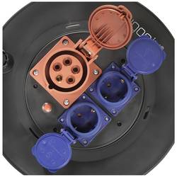 Sygonix SY-5806894 kabelový buben 25 m černá CEE zástrčka 16 A 5pólová