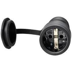 Sygonix SY-5806882 zásuvka guma 250 V/AC černá IP44