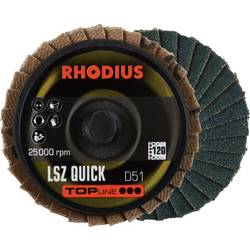 Rhodius 303933 LSZ QUICK vějířovitý brusný kotouč Zrnitost 120 nerezová ocel, ocel, neželezné kovy 10 ks