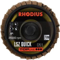 Rhodius 303933 LSZ QUICK vějířovitý brusný kotouč Zrnitost 120 nerezová ocel, ocel, neželezné kovy 10 ks