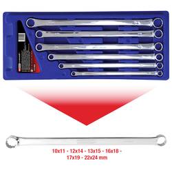 KS Tools 518.0800 sada oboustranných očkových klíčů Délka klíče (cm) (jen pro nadpis) 10 - 24 mm