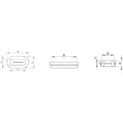 PB Fastener 1098-01 kabelová průchodka podélný otvor Průměr svorky (max.) 33 mm Tloušťka montážní desky (max.) 2.5 mm EPDM černá 1 ks