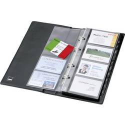 Sigel VZ300 kniha vizitek s kroužkovou vazbou 200 karet (š x v x h) 147 x 265 x 44 mm černá (matná) plast