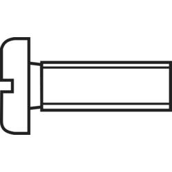 TOOLCRAFT 839656 šrouby s válcovou hlavou M2.5 20 mm příruba DIN 84 ocel pozinkované 100 ks