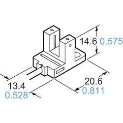 Panasonic vidlicová světelná závora PM-Y45-P PM-Y45-P typ Y spínání za světla, spínání za tmy 5 - 24 V/DC 1 ks