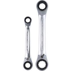 KS Tools 503.4550 5034550 sada oboustranných očkových klíčů Délka klíče (cm) (jen pro nadpis) 21 - 36 mm