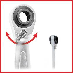 KS Tools 503.4541 Doppel-Ringratschenschlüssel 8x9x10x11mm umschaltbar GEARplus oboustranný očkový klíč Délka klíče (cm) (jen pro nadpis) 8 - 11 mm