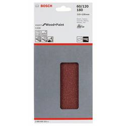 Bosch Accessories Expert for Wood 2608605322 sada brusného papíru na suchý zip, s otvory Zrnitost 60, 120, 180 (d x š) 230 mm x 115 mm 1 sada