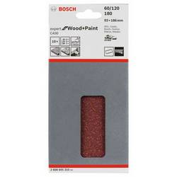 Bosch Accessories Expert for Wood 2608605310 sada brusného papíru na suchý zip, s otvory Zrnitost 60, 120, 180 (d x š) 186 mm x 93 mm 1 sada